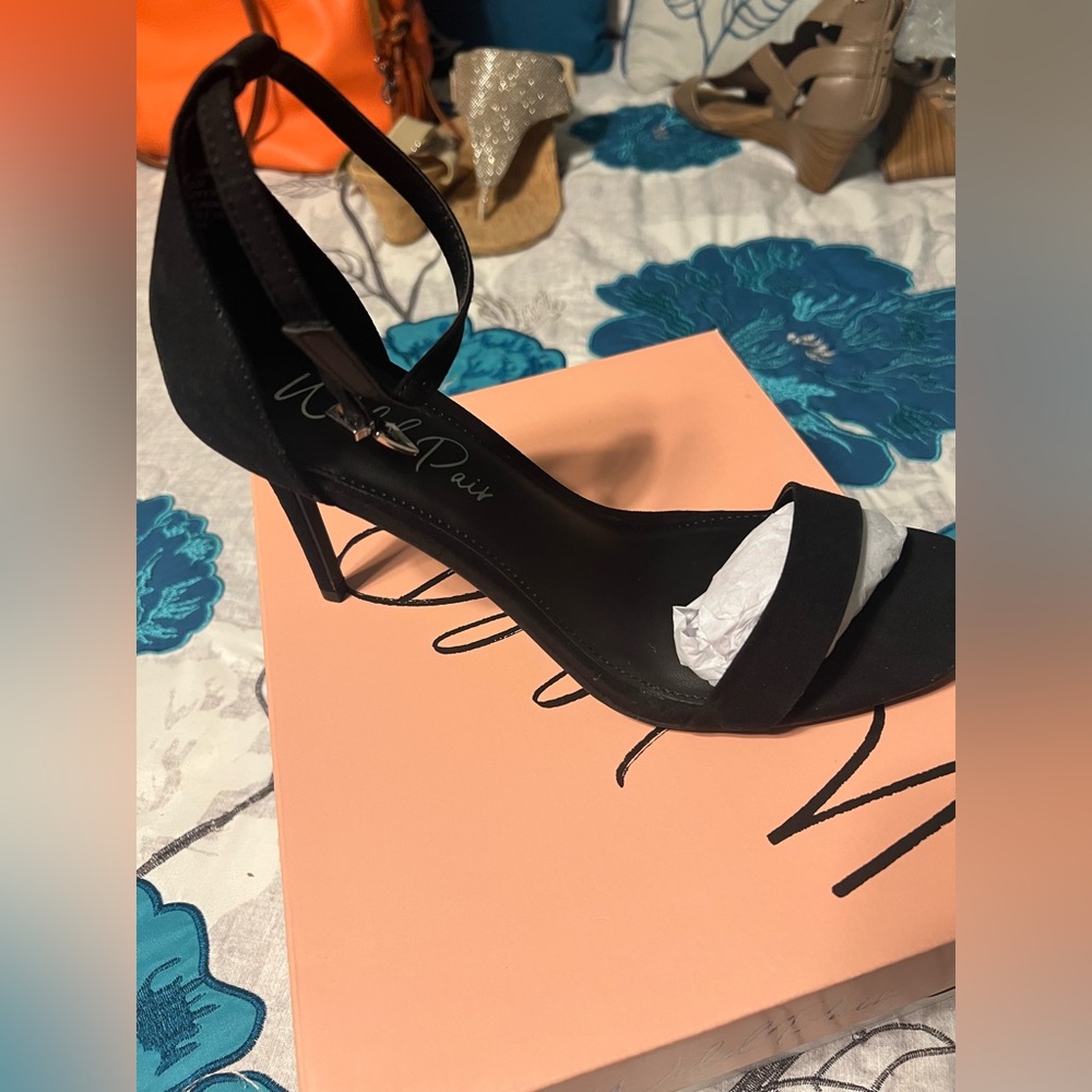 Wild Pair Black Strappy Heels - Brand New -